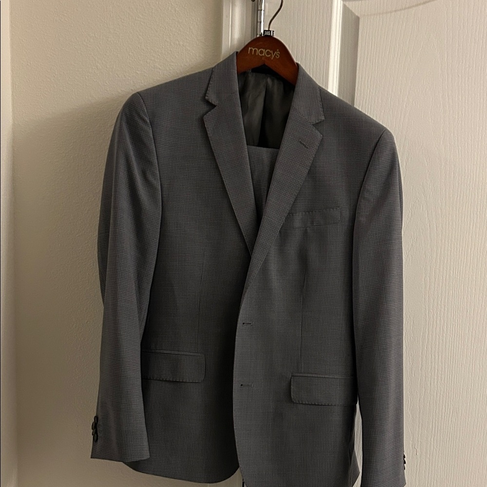 Kenneth Cole Gray checked Men's Suit